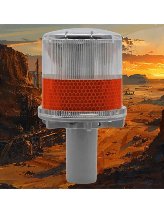 Baliza Solar para cono roja 1