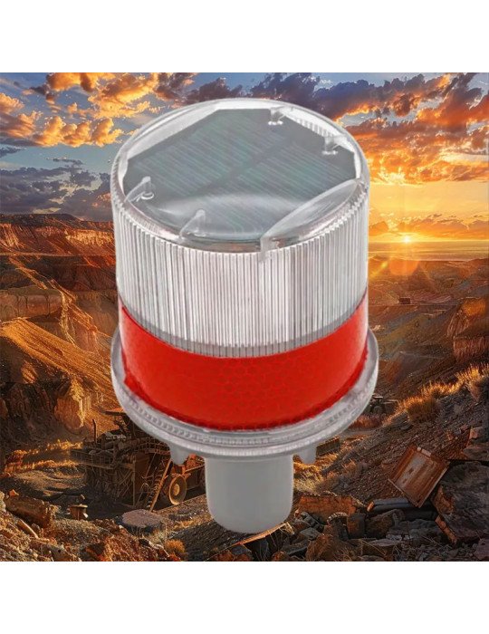 Baliza Solar para cono roja 2
