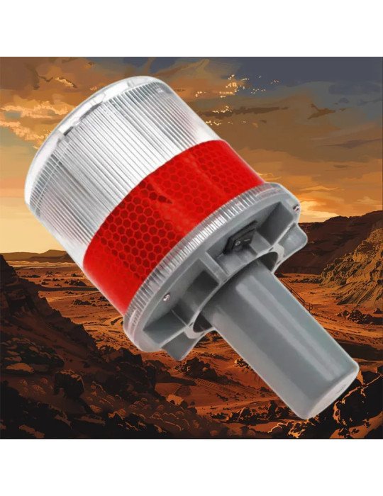 Baliza Solar para cono roja 3